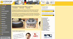 Desktop Screenshot of hydrokomp.de